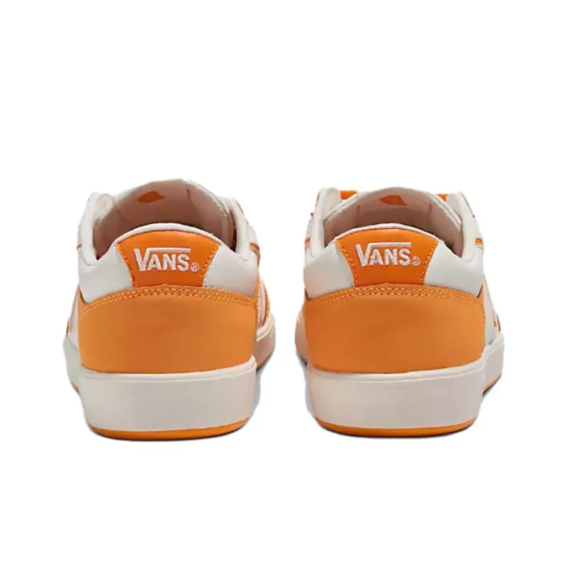 Vans Lowland Comfycush Anti-Slip Wear-Resistant Low-Top Skateboard Shoes Unisex Yellow White-2