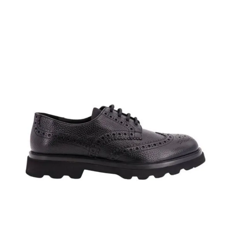 DOUCAL'S Panelled Leather Brogues-1