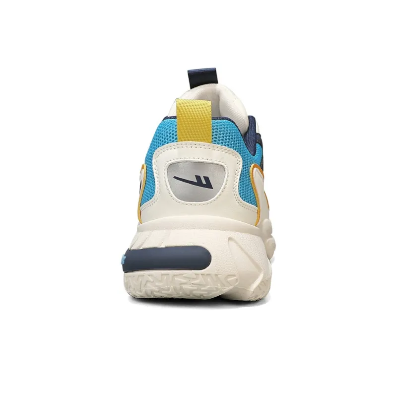 WARRIOR Chunky Sneakers Men Low Top White Gray/Beige Dark Red/Beige Sky Blue-20