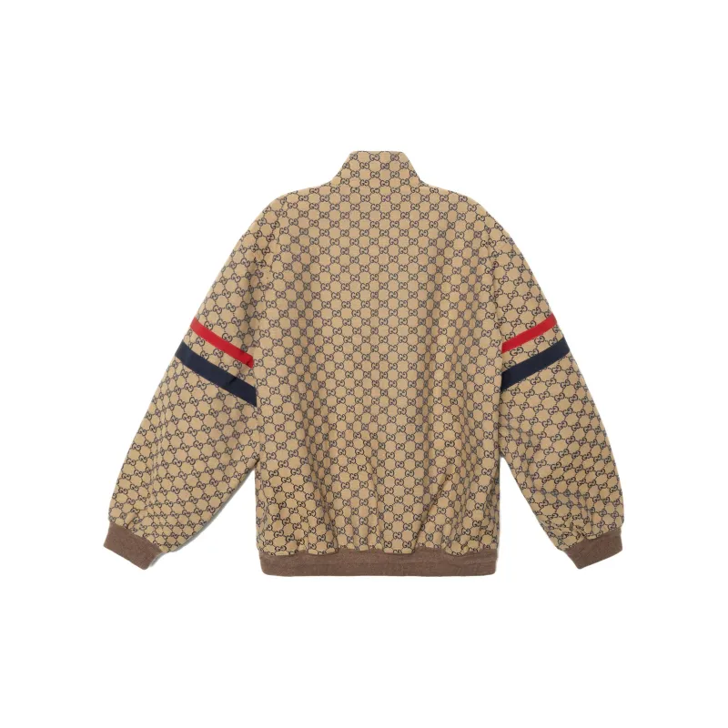 GUCCI Gg Cotton Canvas Bomber Jacket-1