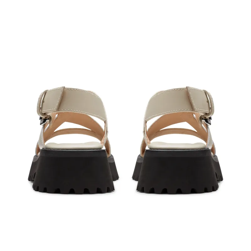 Clarks Beach Sandals Women's White-3