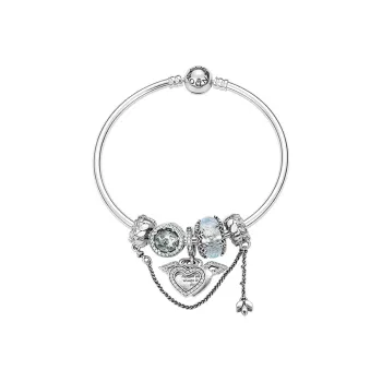 Pandora 925 Sterling Silver Bangles Women's Silver