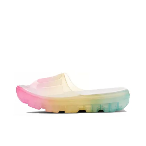 UGG Jella Clear Watercolors Slide Rainbow Blend Women's