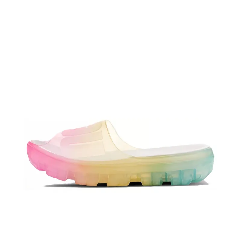 UGG Jella Clear Watercolors Slide Rainbow Blend Women's-0