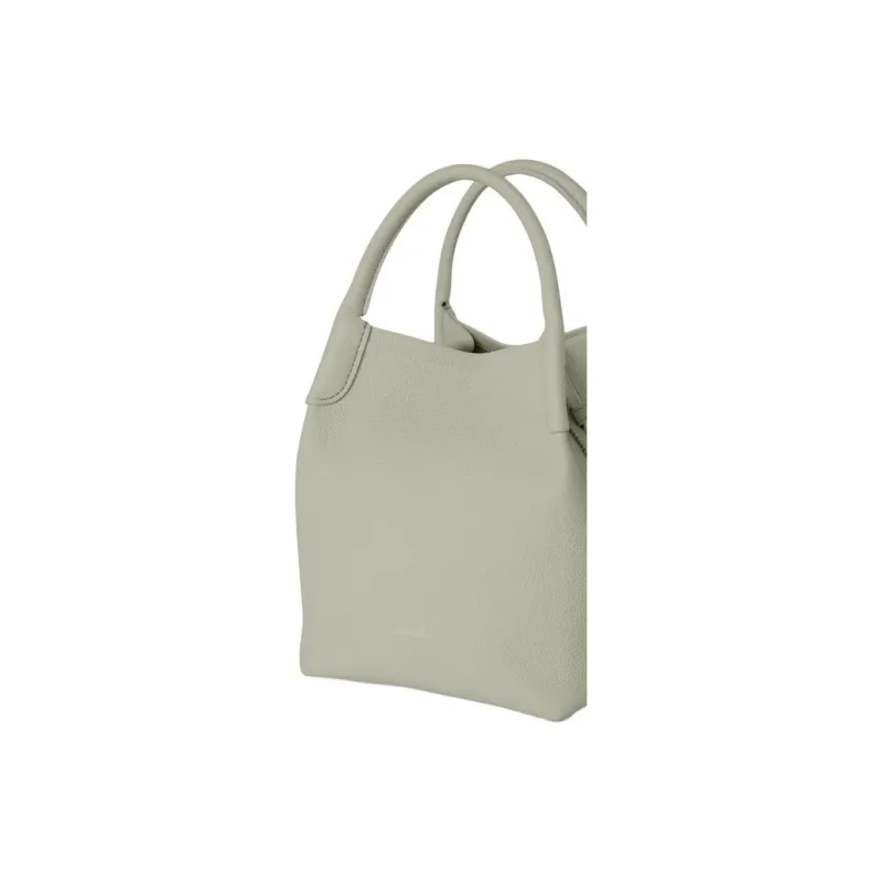 Loro Piana Calfskin Bucket Bag, Handbag, Shoulder Bag, Crossbody Bag Trumpets Women's Mustard Green-3