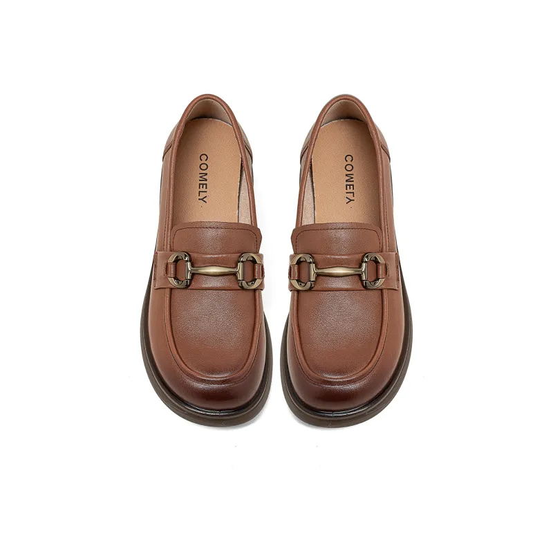 COMELY Loafers Women's Black/Light Brown/Ecru-8