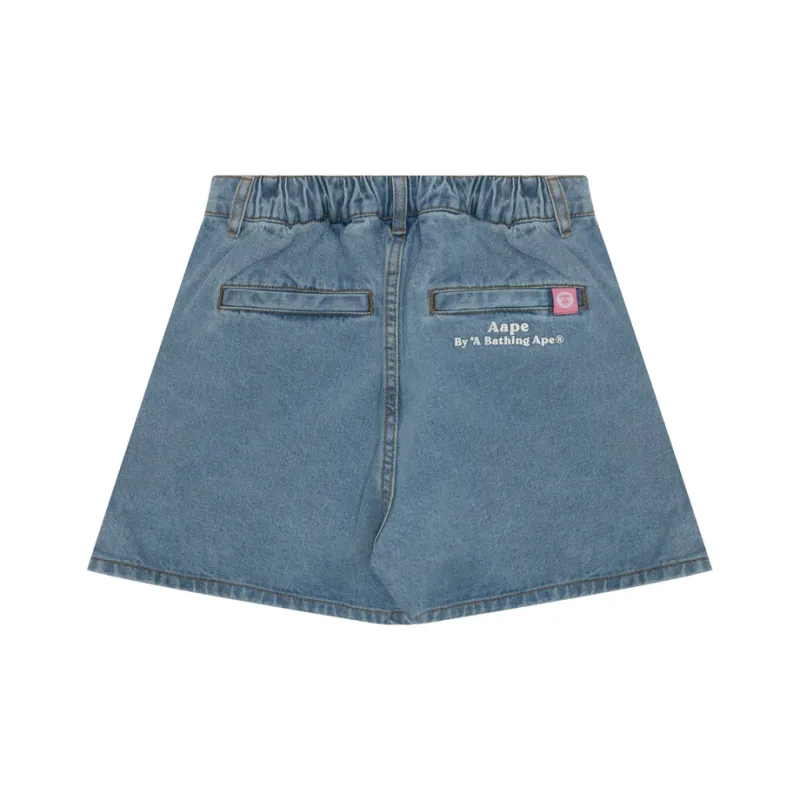 Aape Denim Short Skirts Women's Blue-1