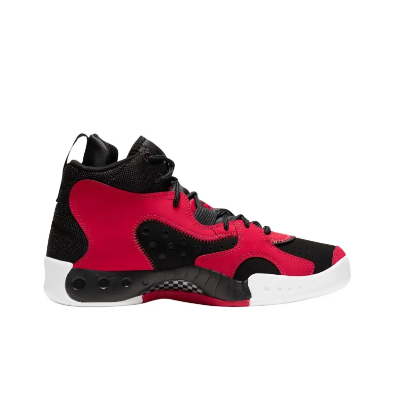 Jordan Pro RX Slip Resistant, Abrasion Resistant Cushioning Coverage High Top Vintage Basketball Shoes Men's Black Red-1