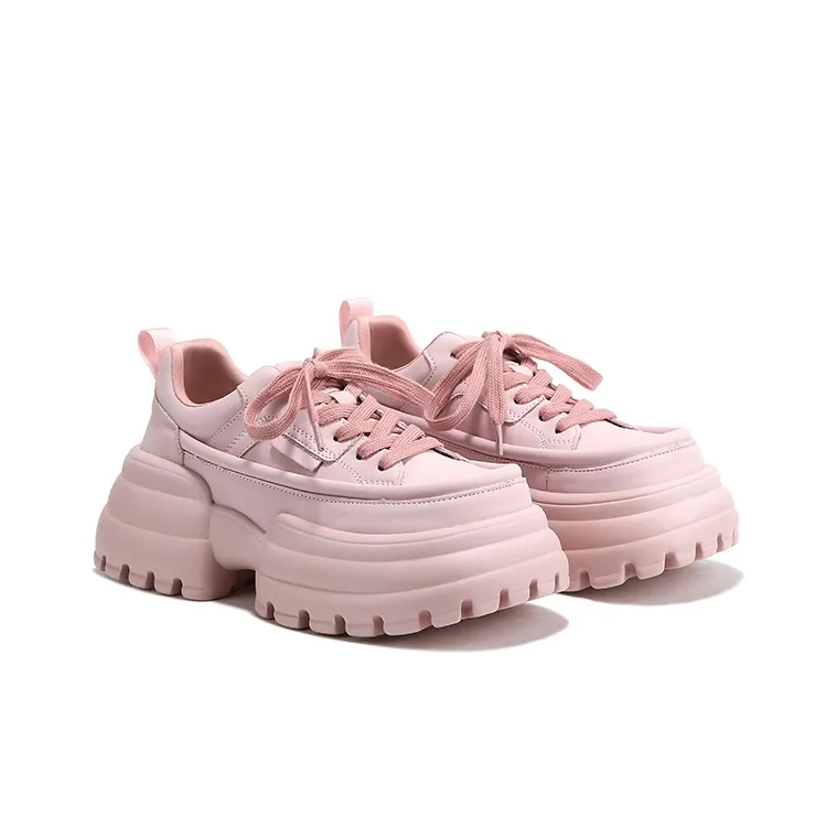 SELAIYA Anti Slip Wear Resistant Low Top Chunky Sneakers Women's-1