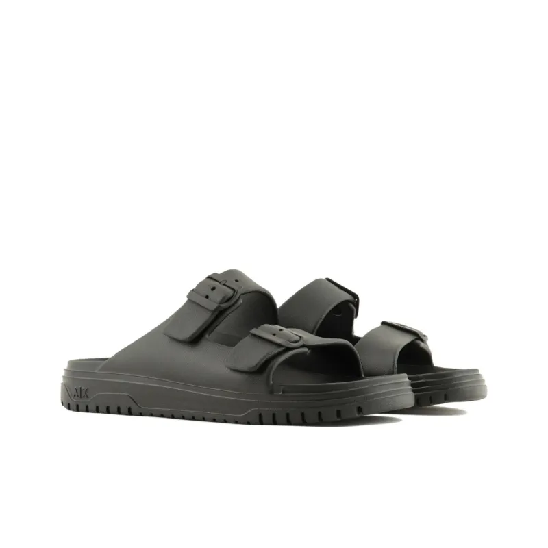 ARMANI EXCHANGE Slide Slippers Men's Black-1