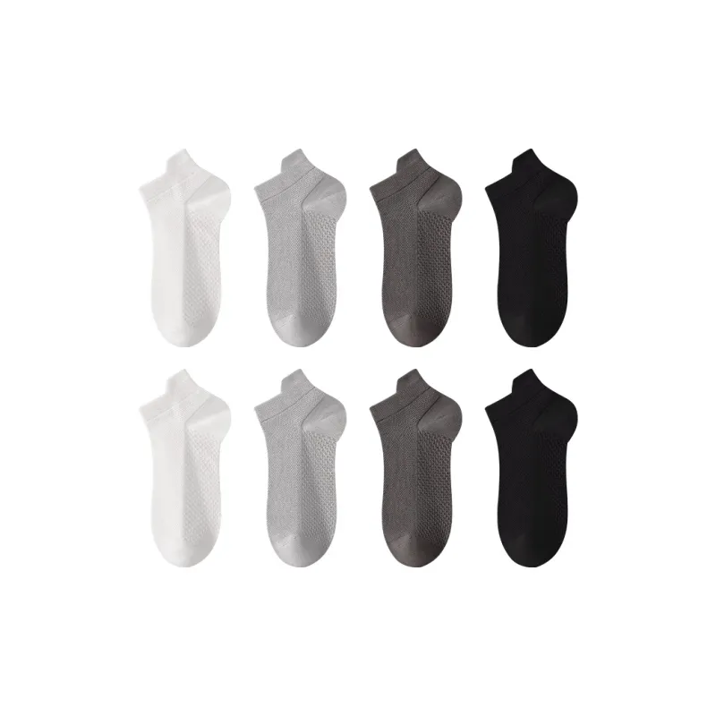 H-YXIANG No-Show Socks Men's 8 Pack-0