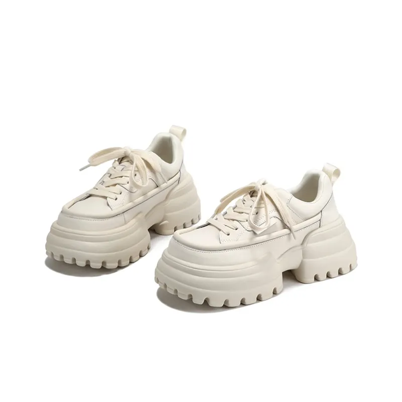 SELAIYA Anti Slip Wear Resistant Low Top Chunky Sneakers Women's-7