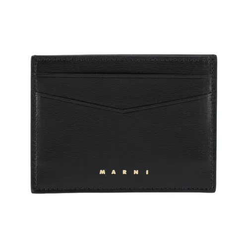 MARNI Leather Wallet Men's Black