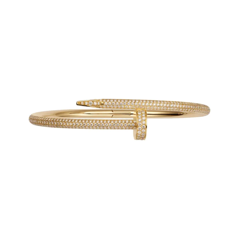 CARTIER JUSTE UN CLOU 18K Gold Bangles Unisex-1