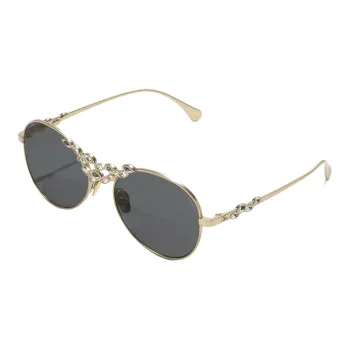 CHANEL Aviator Sunglasses Unisex Gold