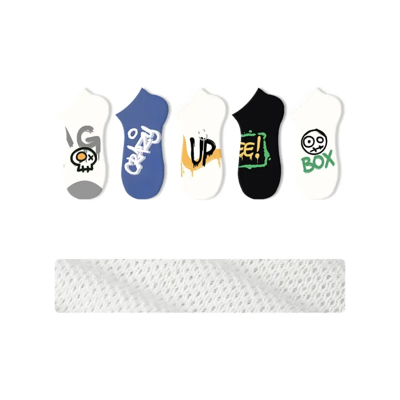 Primeet Ankle Socks Spring Summer Unisex 5 Pack-6