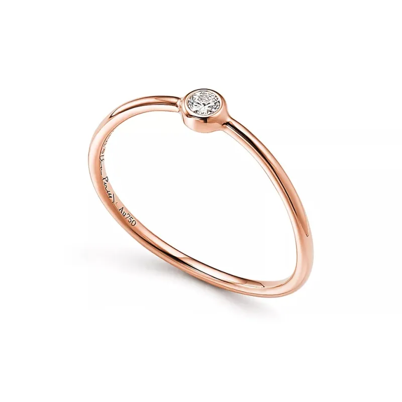 TIFFANY & CO. 18K Rose Gold, Diamond Rings Women's Rose Gold-1
