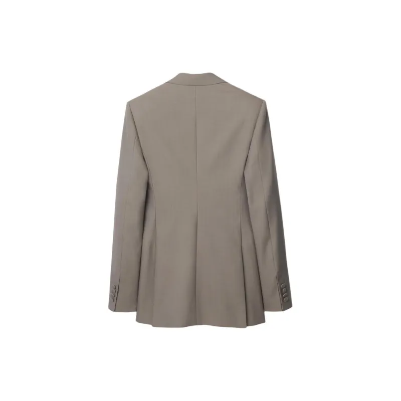 Burberry Single-breasted Wool Blazer-1