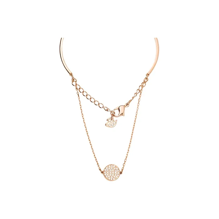 Swarovski Crystal Bangles Women's Rose Gold Tone Plated-2