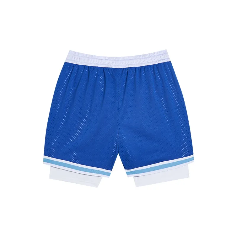 RIGORER Sports Knitted Fabric Mock Two Piece Compression Shorts Unisex-13