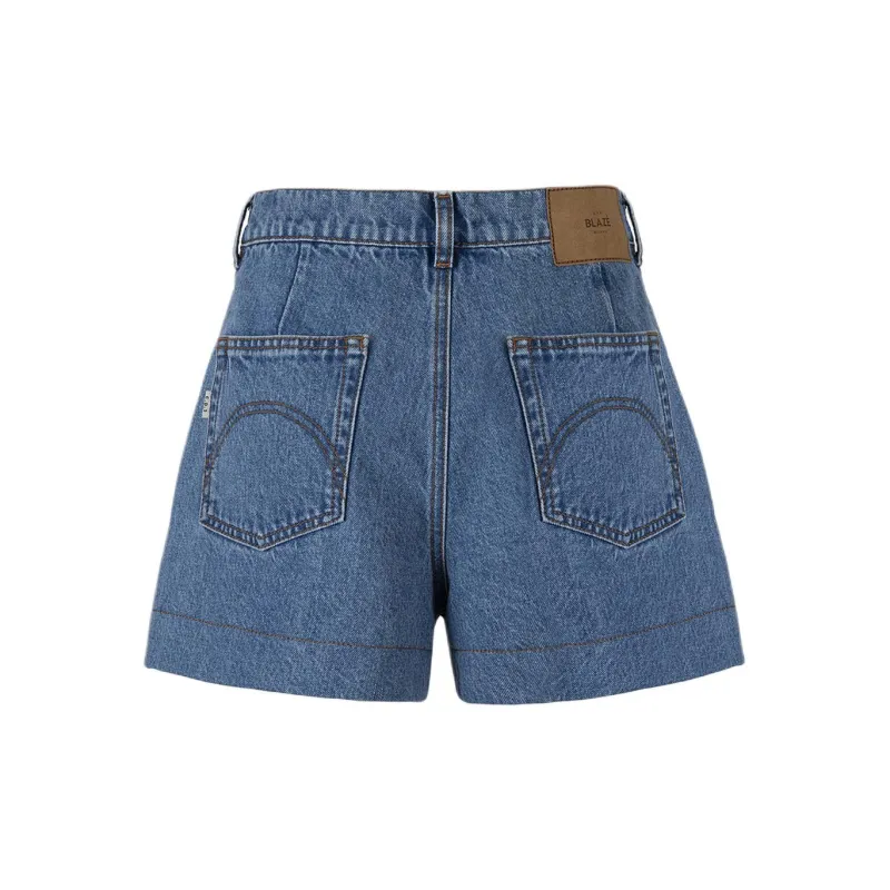 Blaze Milano SS24 Denim Shorts Women's Blue-1