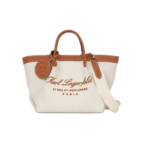 KARL LAGERFELD Small Hotel Karl Canvas Tote Bag