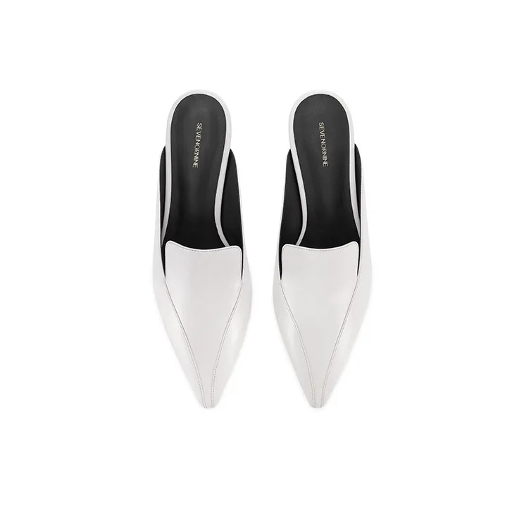 7or9 Wrap toe Slippers Women's White-3