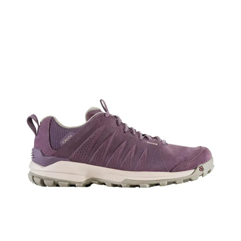 Oboz Footwear Sypes Cushioning Wear-Resistant Low-Top Hiking Trekking Shoes Women's Purple White-1