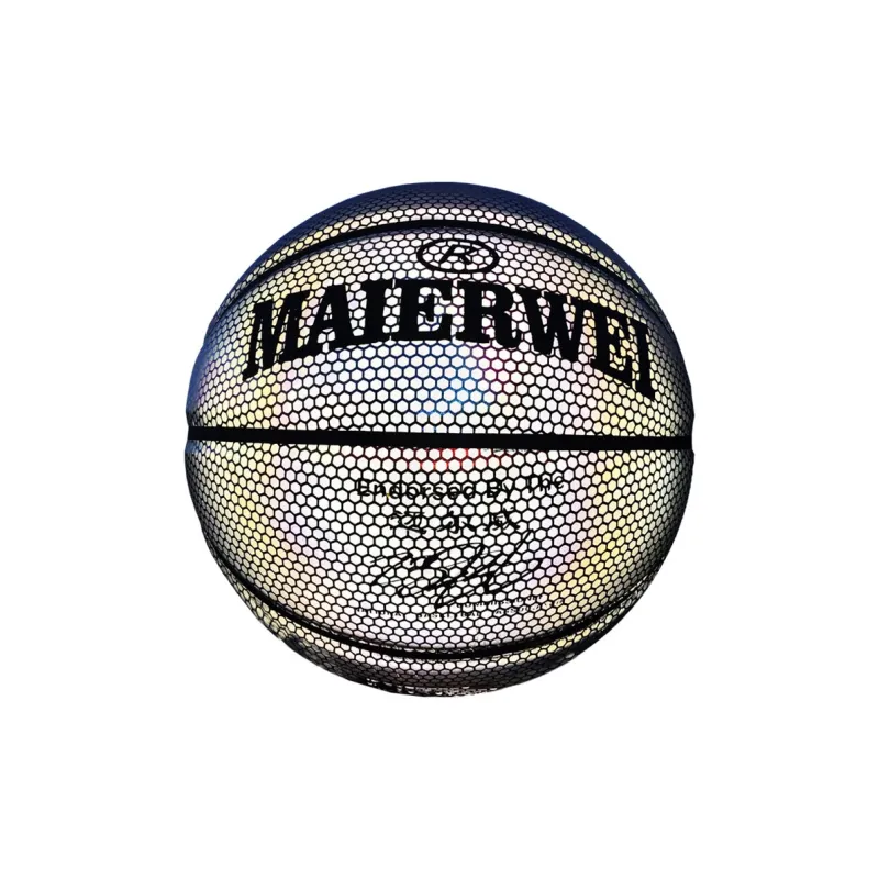 Melway PU Basketball Dazzling Color Size 7 Glow In The Dark Unisex-5