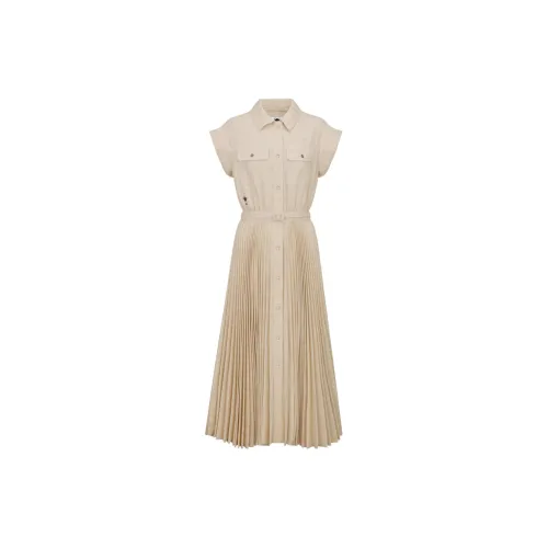 DIOR Short-Sleeved Dresses Women's Gold