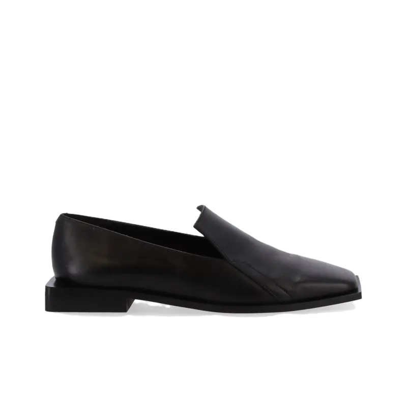 ALOHAS Loafers Low Heel Women's Black-1