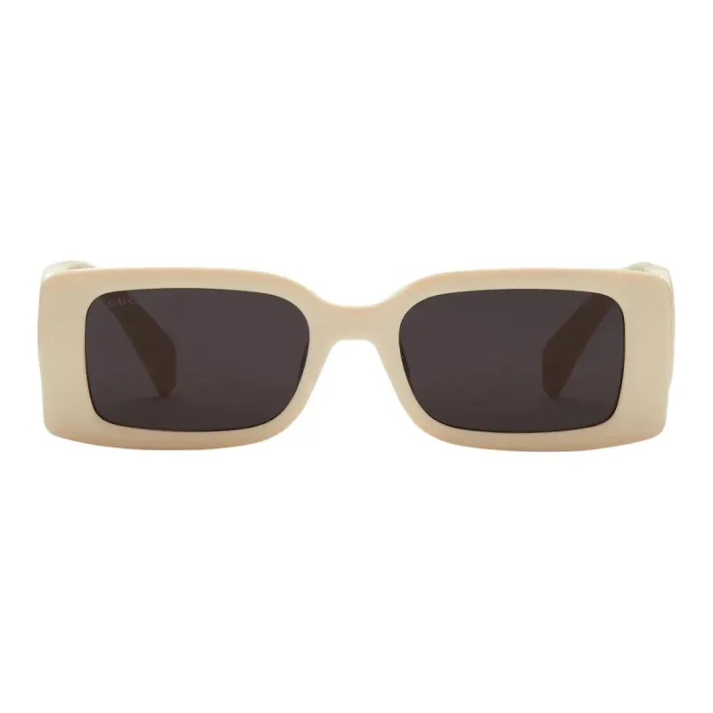 GUCCI Injection Molded Square Sunglasses Women's Beige-1