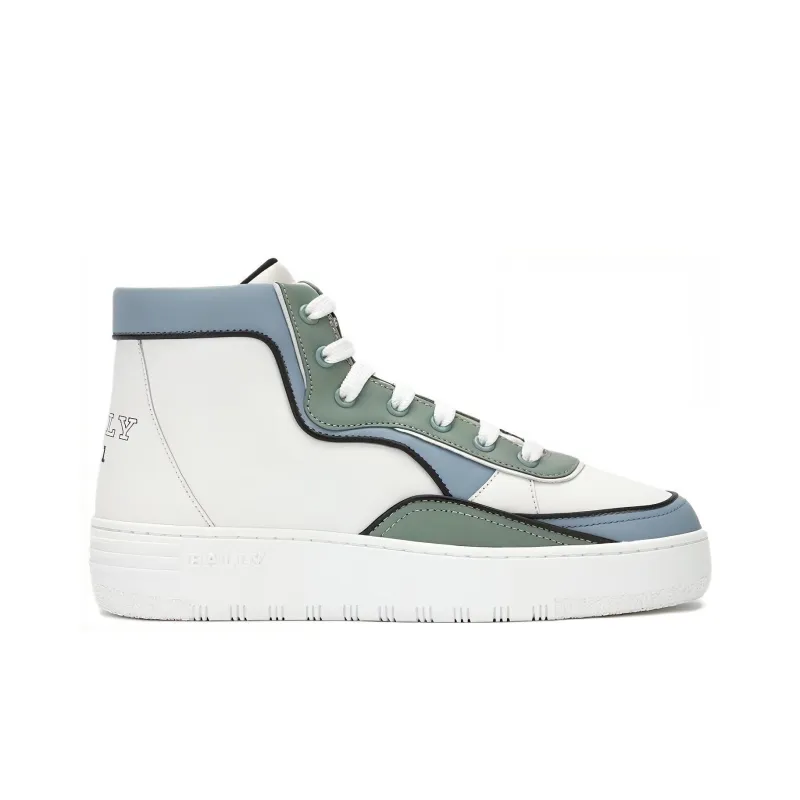 BALLY High Top Skateboard Shoes Men's White-1