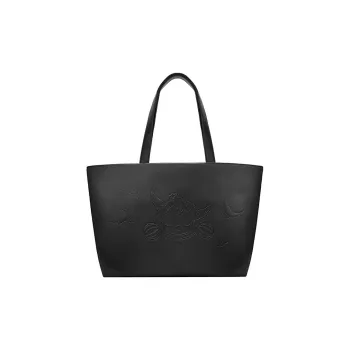 POP MART PU Handbag Regular Unisex Black