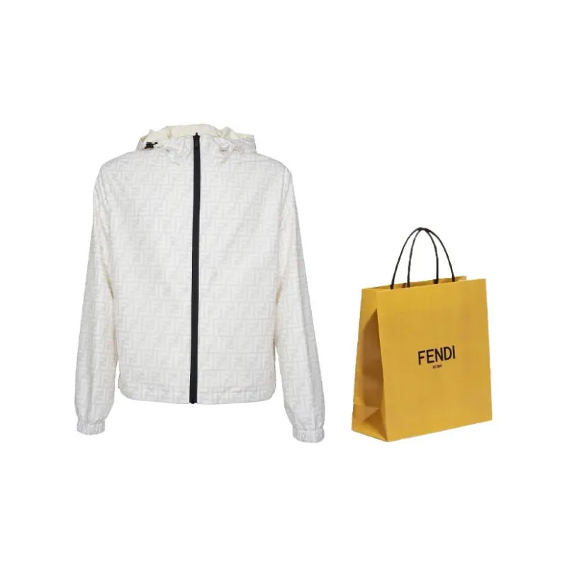 FENDI Ff Printed Hooded Reversible Jacket-3