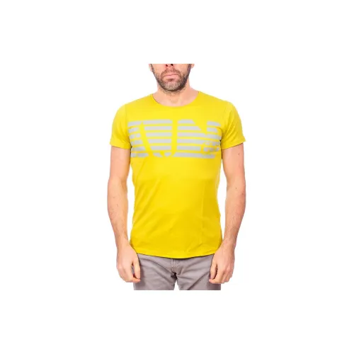 ARMANI JEANS T-Shirts Men Yellow