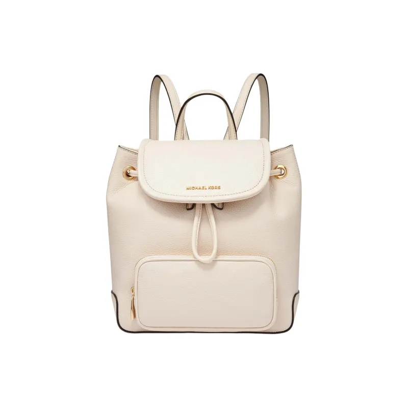 MICHAEL KORS Cow Leather With Artificial Leather Backpack Trumpets Women's Milk White-0