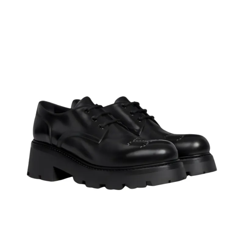 CELINE Triomphe Loafers Women's Black-3