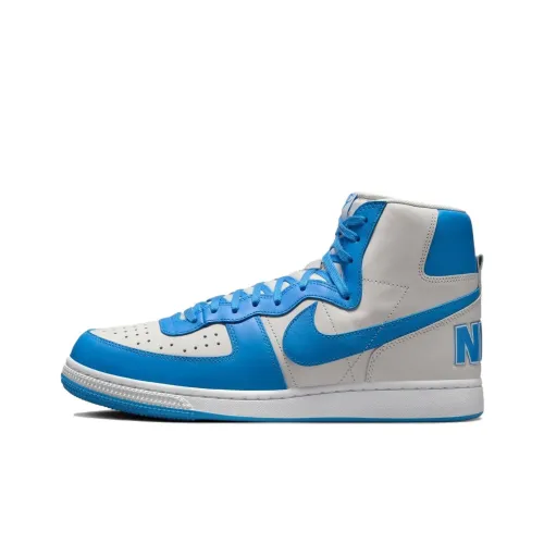 Nike Terminator Skateboard Shoes Men High-Top Blue/White