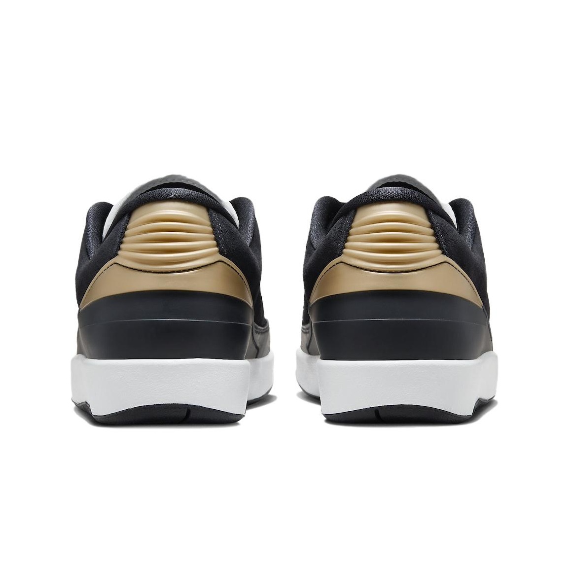JORDAN 2 Retro Low Black Metallic Gold Women's US W 10.5 JORDAN 2 Retro Low Black Metallic Gold Women's US W 10.5