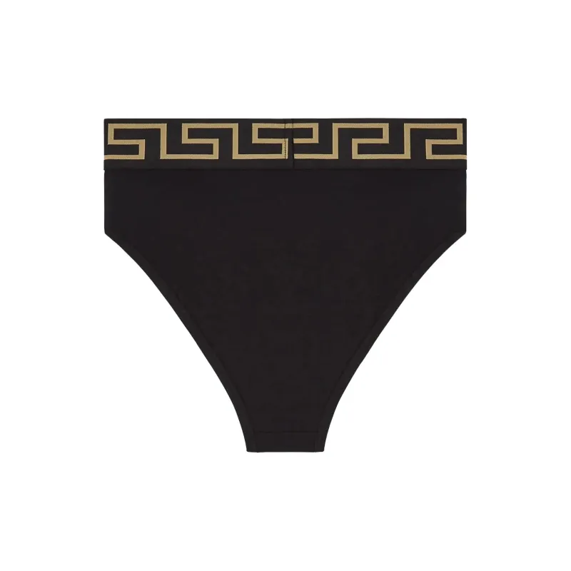 VERSACE Greca Border Briefs 2 Pack Black-1