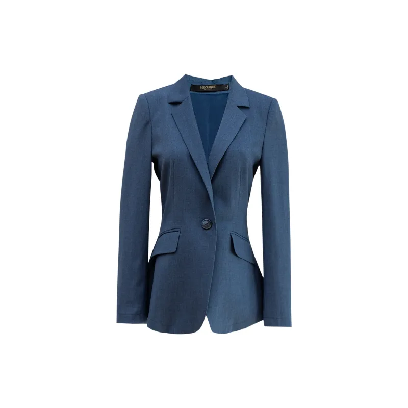 ROEYSHOUSE Business Suit Women's Heather Gray Blue-0