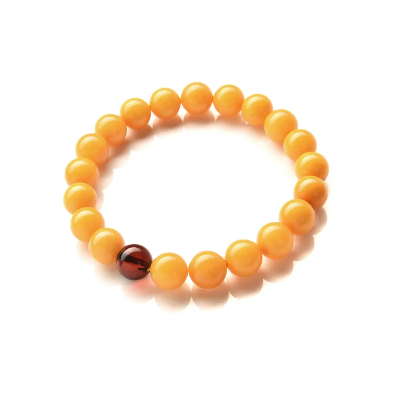 Abby's Wonderland Blood Amber Jade Bracelets Unisex-1