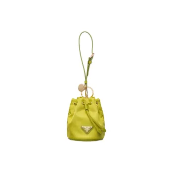 PRADA Re-EditionRe-Nylon Fabric Clutch Mini Women's Lotus Green