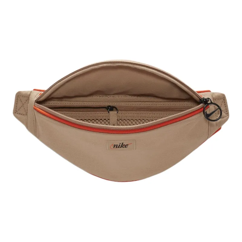 Nike Polyester Fanny Pack Small Size Women's Hemp & Orange & Black-3