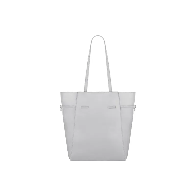 GIVENCHY Voyou Calfskin Tote Bag, Shopping Bag, Shoulder Bag, Handbag Small Size Women's Light Gray-3