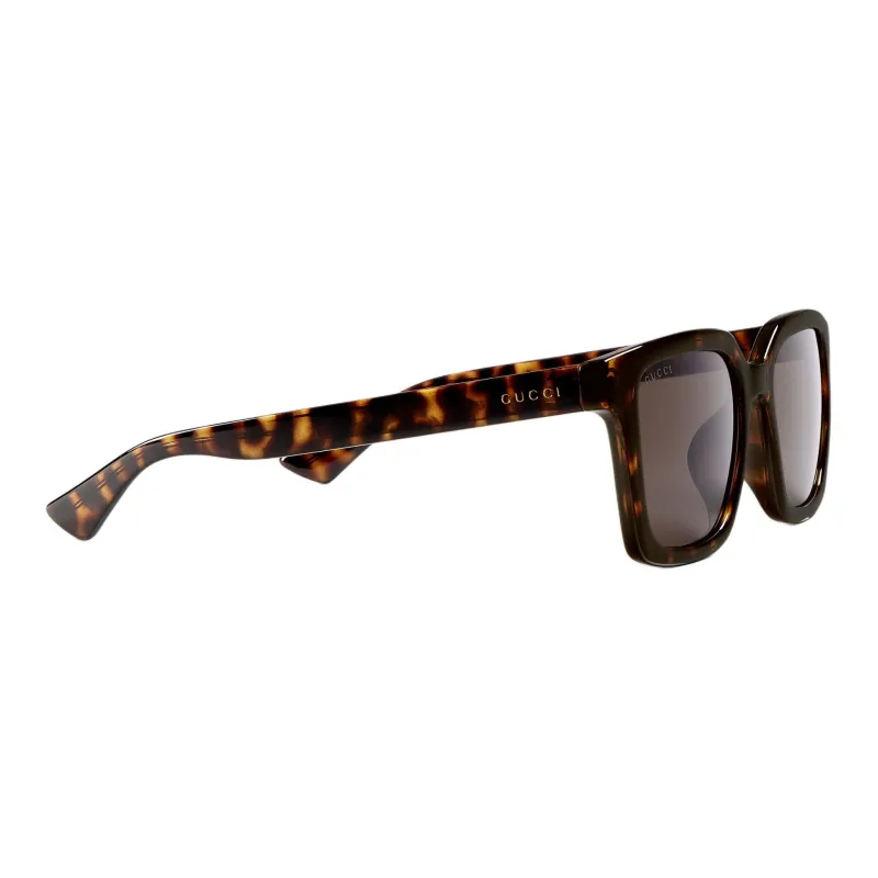GUCCI Acetate Enamel Square Sunglasses Men's Tortoiseshell-2