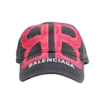 Balenciaga Bb Sprayed Cap Baseball Cap