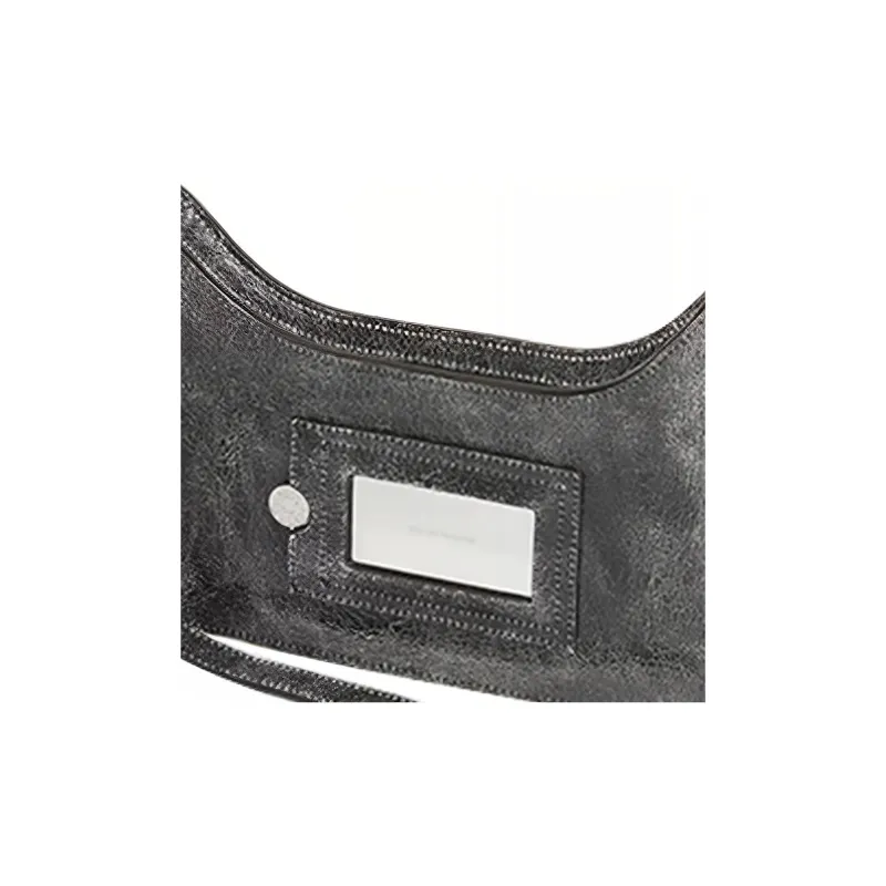 Acne Studios Cow Leather Handbag, Shoulder Bag Women's Black-3