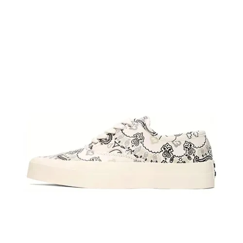 Maison Kitsune Skateboard Shoes Unisex Low-Top White